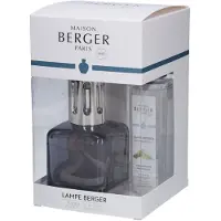 Lampe Berger Geschenkset Katalysatorlampe Glacon grau + Nachfüllpackung Reiner weißer Tee 250 ml