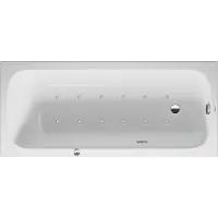 Duravit Whirlwanne QATEGO 170x75 m 1 Rückenschräge Air-System weiß Air-System weiß