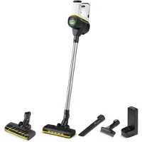 Kärcher Odkurzacz VC 6 Cordless ourFamily Duo, Stabstaubsauger, Beutellos, Weiß, 0,8 l, Metall, Trocken