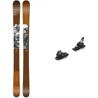 Majesty - Ski Set inkl. Bdg. - Freeski-Ski &ndash; Unisex &ndash; Dirty Bear Pro 2026 - Pack Dirty Bear XL 2026 aus Wolle - Orange