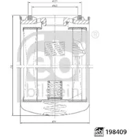 FEBI BILSTEIN Filter, Arbeitshydraulik 198409