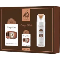 Lattafa Pride Vintage Radio EDP 100 ml + EDP 20 ml + Körperspray 200 ml (unisex)