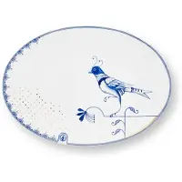 Pip studio Servierschale Oval Pip & The Blue Bird White 30 x 21,5 cm