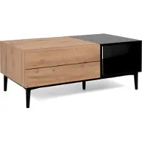 GuenstigEinrichten Finori Couchtisch Nola 55A Artisan-Eiche und Schwarz