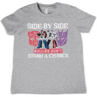 Transformers Shirt "Side By Side Bullies Don't Stand A Chance Kids Tee" in Grau | Gr.: 9-10 Jahre