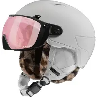 Julbo - Helm Skihelm mit Visier / Schirm - Globe Evo Reactiv 1-3 HC White für Herren - Größe 54-58 cm - Weiß