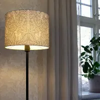 PR Home Stehlampe Amy, grün, für Wohn- / Esszimmer, Textil / Stoff / Seide, Stehlampe