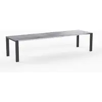 Möbilia OLYMPIA Oslo Ausziehtisch Edelstahl Anthrazit 1 Dreheinlage 60 cm