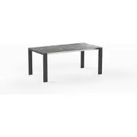 Möbilia OLYMPIA Oslo Gartentisch Edelstahlgestell Anthrazit