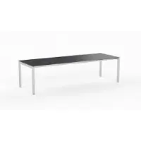 Möbilia OLYMPIA Ventura Ausziehtisch Edelstahl 2 Einlagen 60 cm