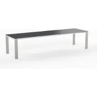 Möbilia OLYMPIA Oslo Ausziehtisch Edelstahl 1 Dreheinlage 60 cm