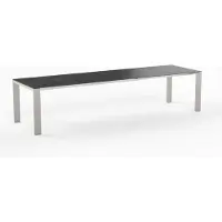 Möbilia OLYMPIA Oslo Ausziehtisch Edelstahl 1 Einlage 60 cm