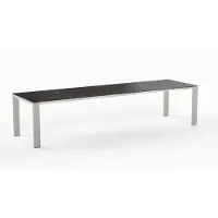 Möbilia OLYMPIA Oslo Ausziehtisch Edelstahl Klappsystem 1 Klappeinlage 70 cm