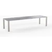 Möbilia OLYMPIA Oslo Ausziehtisch Edelstahl 2 Einlagen 60 cm
