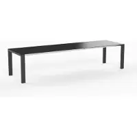 Möbilia OLYMPIA Oslo Ausziehtisch Edelstahl Anthrazit 1 Einlage 60 cm
