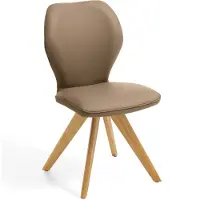 NIEHOFF SITZMÖBEL Colorado Trend-Line Design-Stuhl Eichengestell - Leder - 180° drehbar