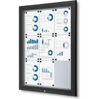 SHOWDOWN Schaukasten Premium schwarz 9x DIN A4