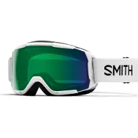 Smith Skibrille Grom White / ChromaPop Everyday Green Mirror Kinder