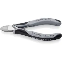 Knipex Elektronik-Seitenschneider ESD mit durchgestecktem Gelenk mit Mehrkomponenten-Hüllen 130 mm