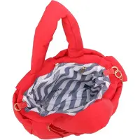Fritzi aus Preußen Schultertasche Brigitte X Fritzi Weave Limited Puffed Sky Shopper Real Red rot