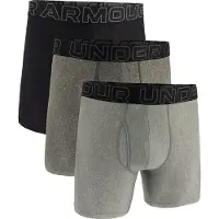 Under Armour Boxershorts M UA Perf Tech 6in-GRY 1383878-035 | Größe: XXL