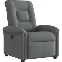 vidaXL Relaxsessel Dunkelgrau Stoff
