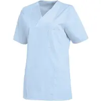 Leiber Damenkasack, kurzarm, leicht tailliert, hellblau 08/2732/05-XL , Größe: XL