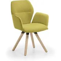 NIEHOFF SITZMÖBEL Merlot Design-Armlehenenstuhl Stativ-Gestell Massivholz/Stoff