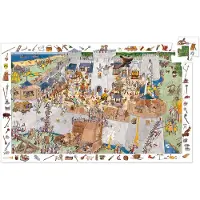 Djeco -Wimmelpuzzle: Die Burg - 100 Teile