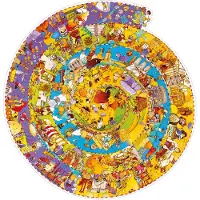 Djeco -Wimmelpuzzle: Unsere Geschichte + booklet - 350 Teile