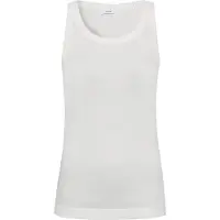 Marc o'polo Tanktop DENIM, Damen, Gr. M, weiß (sanftes weiß), Rippware, Obermaterial: 94% Baumwolle, 6% Elasthan, unifarben, sehr figurbetont hüftlang, Rundhals, Tops Tanktop, im schlichten Basic Look
