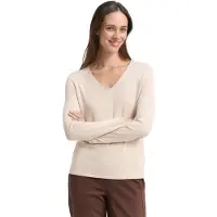 Tom Tailor V-Ausschnitt-Pullover aus Feinstrick