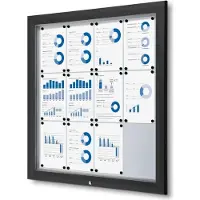 SHOWDOWN Schaukasten Premium schwarz 12x DIN A4