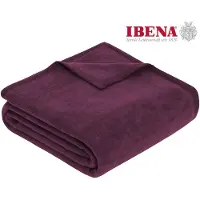Ibena Plaid Porto Pflaume-180 x 220 cm