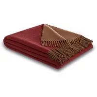 Biederlack Plaid "Soft Impression im Doubleface-Look", Wolle-Kaschmir-Mix
