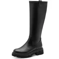 Marco Tozzi Damen Langstiefel mit Reißverschluss 2-25682-45, Größe:41 EU, Farbe:Schwarz