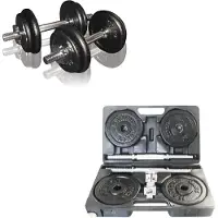 Toorx Cast iron weight dumbbells set with case 1.5-20 kg
