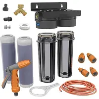 Alapure Autowaschset fleckenfrei mit patentiertem Durchflusssystem und Filter, Gardena-Kupplung, 8 bar, 3/4"-Anschluss