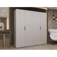Mirjan 24 Kleiderschrank Malaga 200, Kleiderschrank, Garderobe (Farbe: Cashmere, Größe: 200 cm)