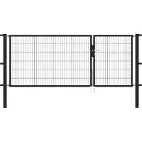 GAH Alberts Doppeltor, »Flexo«, LxH: 300x120 cm, anthrazit - schwarz