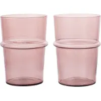 Ferm Living Wassergläser Boya Tall Mauve 450 ml (2er-Set)