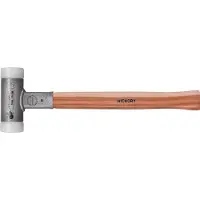 Kwb Schonhammer Supercraft, Holzstiel, Hell, 40 mm Latten-Hammer mit magnetischem Nagel-Halter, zwei komponentengriff, DIN 7239 schwarz-rot