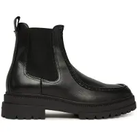 Tommy Hilfiger Klassische Stiefeletten Th Chunky Dress Casual Chel FM0FM05763 Schwarz 41