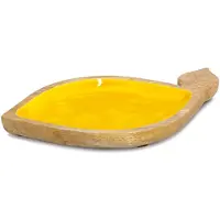 Zeller Present Servierschale "Obstschale "Lemon", Mangoholz" aus Massivholz hochwertiges natürliches Material