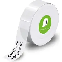 Olympia Etikettenrolle für Etikettendrucker transparent, 14,0 x 40,0 mm, 1 x 180 Etiketten