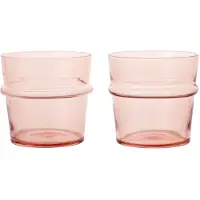 Ferm Living Wassergläser Boya Low Blush 300 ml (2er-Set)