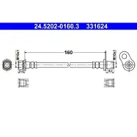 Ate Bremsschlauch 24.5202-0160.3