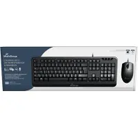 MediaRange MROS108-GR, Volle Größe (100%), Kabelgebunden, USB, QWERTY, Schwarz, Maus enthalten