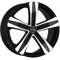 Mak 18 Zoll Alufelge stone 5 18"x7.5" 5x118 PCD ET58 71.1mm Felge Schwarz
