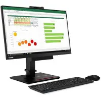 Lenovo ThinkCentre Tiny-In-One, 60,5 cm (23.8"), 1920 x 1080 Pixel, Full HD, LED, 6 ms, Schwarz